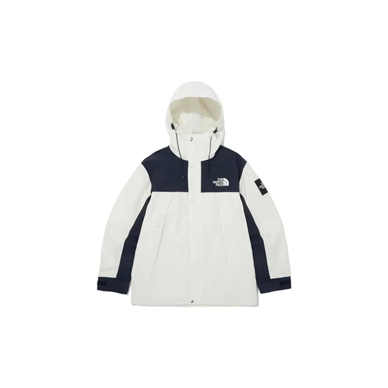 THE NORTH FACE Outdoor Hiking Waterproof And Windproof Windbreaker Jacket Unisex Cream White-2