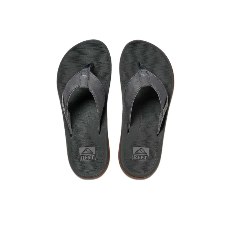 REEF Rubber Sole Slip-Resistant Flip Flops Men Gray-3