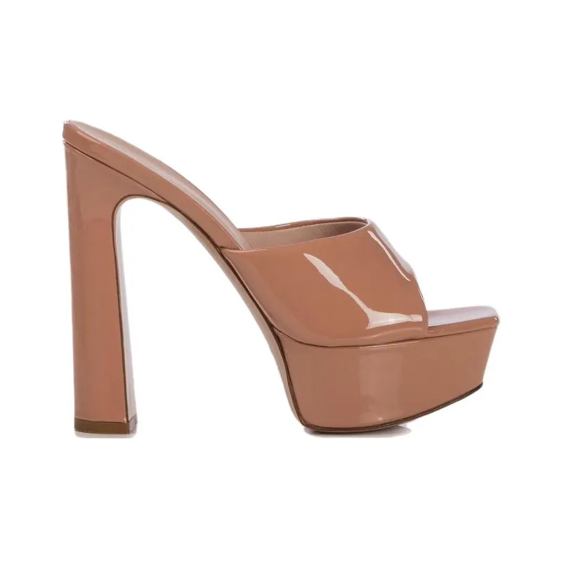 Le Silla Patent Leather Platform Sandals Women's-1