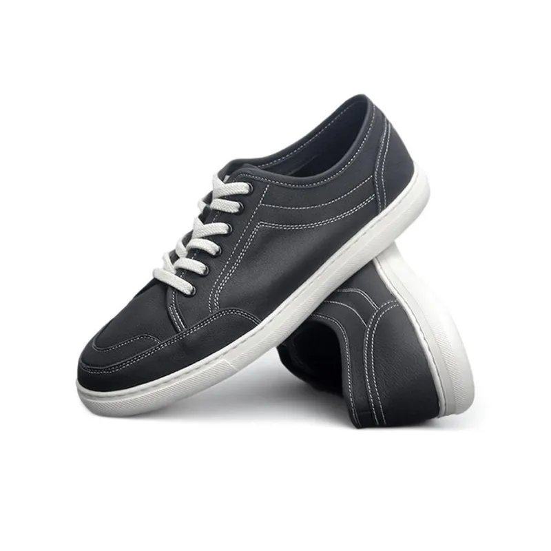 Devanro Small White Shoes Moisture Wicking Wear Resistant Breathable Slip Resistant Low Top Skateboard Shoes Men-6