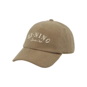 LiNing Cotton Baseball Caps Unisex Cocoa Brown