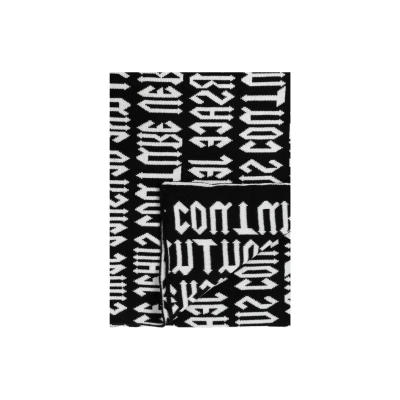 VERSACE JEANS COUTURE Intarsia Knit logo Scarf-1