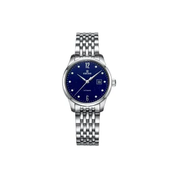EBOHR Mechanical Movement Stainless Steel Strap Watch Women's Blue Dial