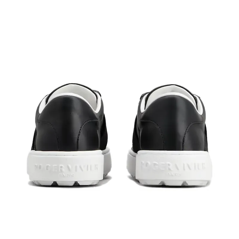 Roger Vivier Low Top Skateboard Shoes Women's Black-4