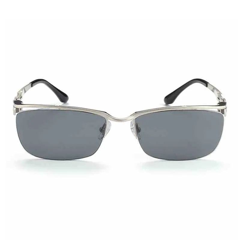 MORTON MUNCH Titanium Irregular Shape Sunglasses Men-1