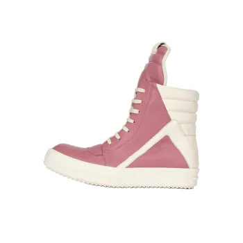 RICK OWENS/RO High Top Skateboard Shoes Women's Pink White