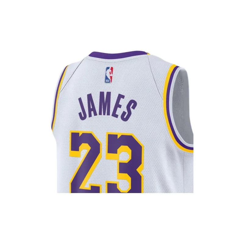Nike Nba Los Angeles Lakers LeBron James Association Edition Swingman Dri FIT Jersey-3
