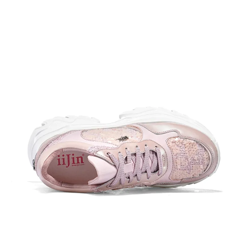 IiJin Low-Top Chunky Sneakers Women's-13
