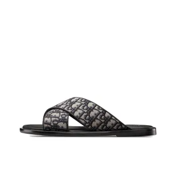 DIOR Alias Sandals Blue Oblique