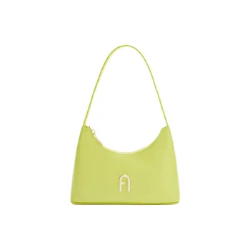 Furla Diamante Grained Leather Handbag Shoulder Bag Mini Women's Cedar Yellow