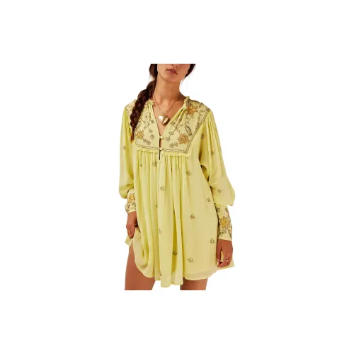 FREE PEOPLE Long-Sleeved Dresses Women's Early Bloomer Combo