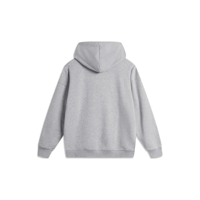 LiNing Sports Life Collection Sweatshirt Unisex BC17 Heather Gray-1