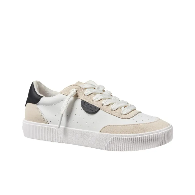 REEF Breathable Low Top Skateboard Shoes Women's White-1