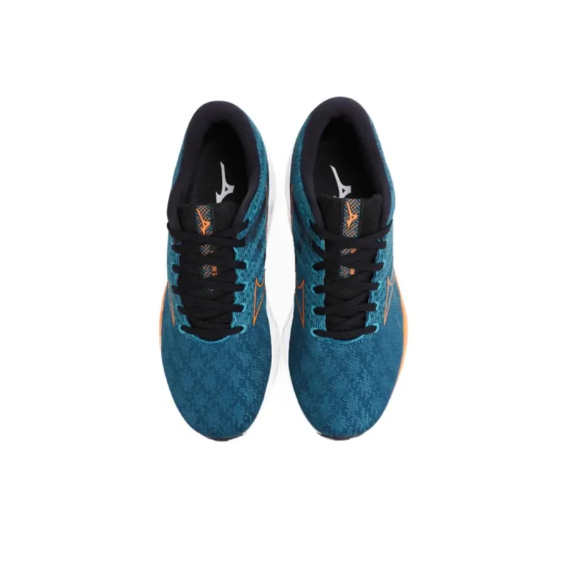 Mizuno Wave Inspire 19 Anti-Slip Wear-Resistant Low-Top Marathon Running Shoes Men Blue-5