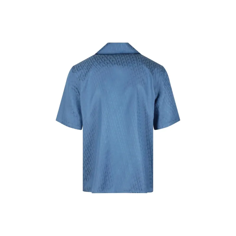 DIOR All Over Logo Patterned Short Sleeved Shirt-1