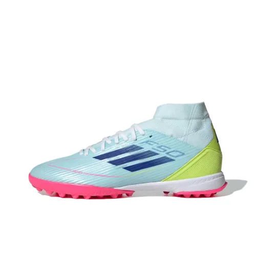 Adidas F50 Soccer Shoes Women's High-Top Near Blue / Semi-transparent Blue / Semi-daylight Yellow