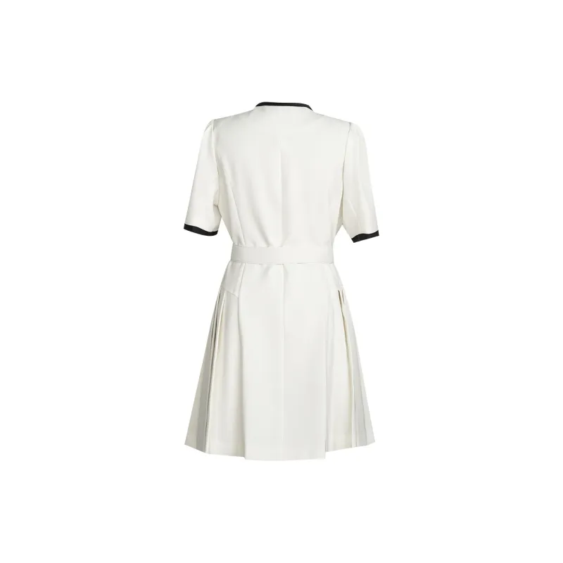 ROEYSHOUSE Short Sleeved Dress Women's Apricot-1