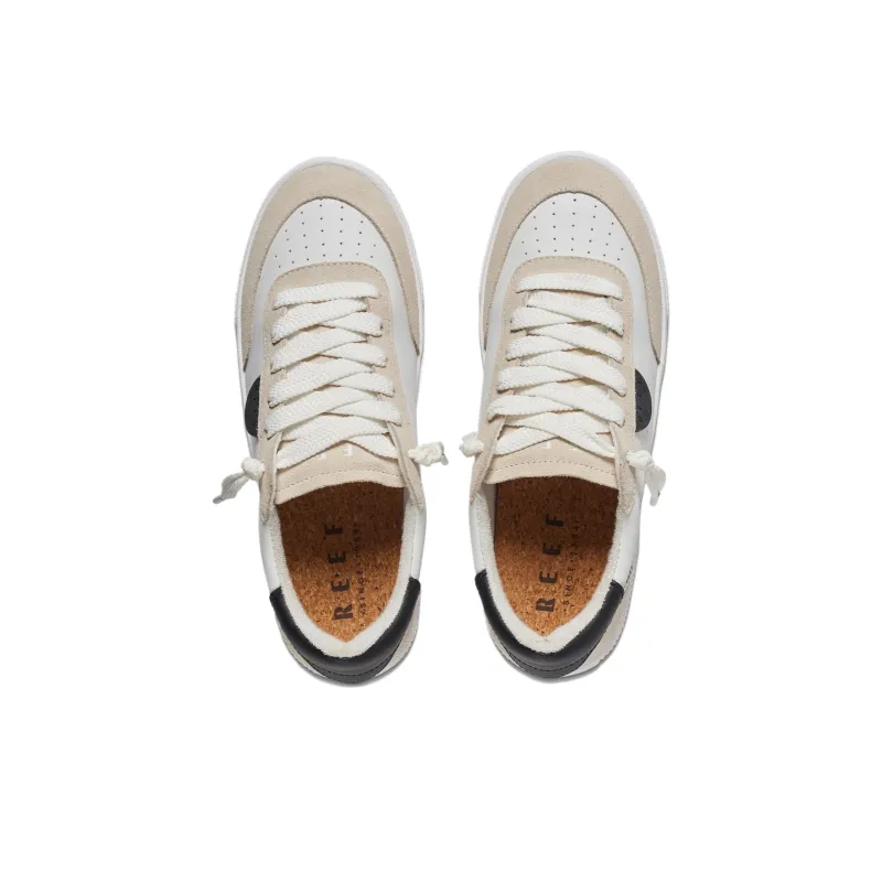 REEF Breathable Low Top Skateboard Shoes Women's White-3