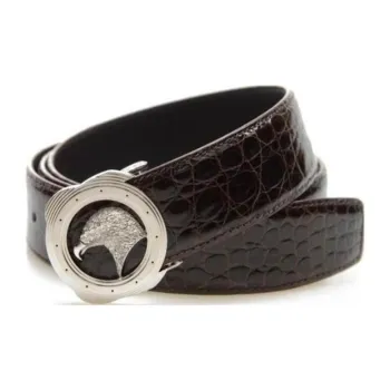 STEFANO RICCI - Leather Belts Men Black -