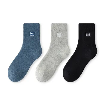 MIIOW Fruit Printing Series Mid-Calf Socks Men 3 Pack