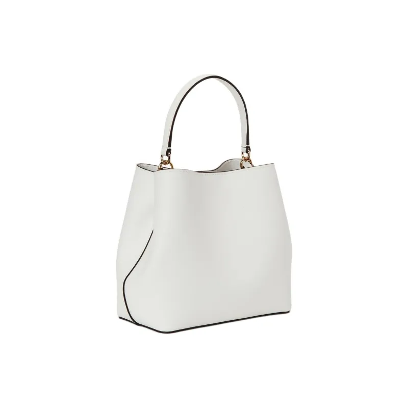MICHAEL KORS Coated Canvas Bucket Bag Crossbody Handbag Small Size Women's Optical White-1