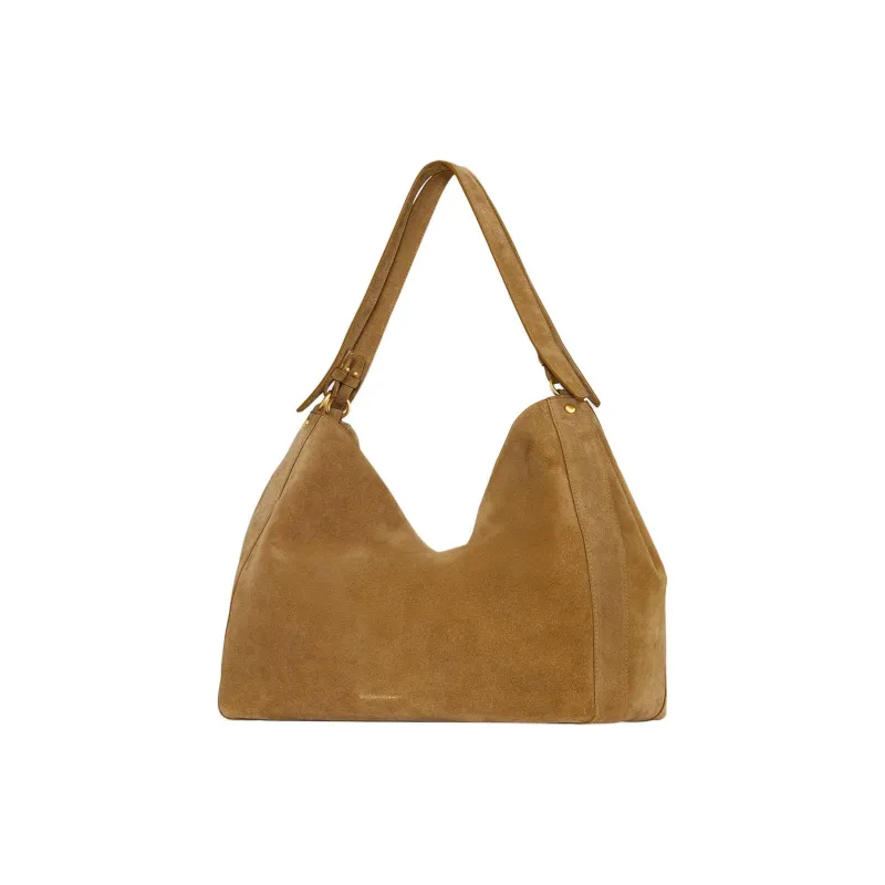 REBECCA MINKOFF Suede Handbag Shoulder Bag Women's Honey Brown-1