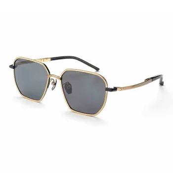 MORTON MUNCH Titanium Irregular Shape Sunglasses Men