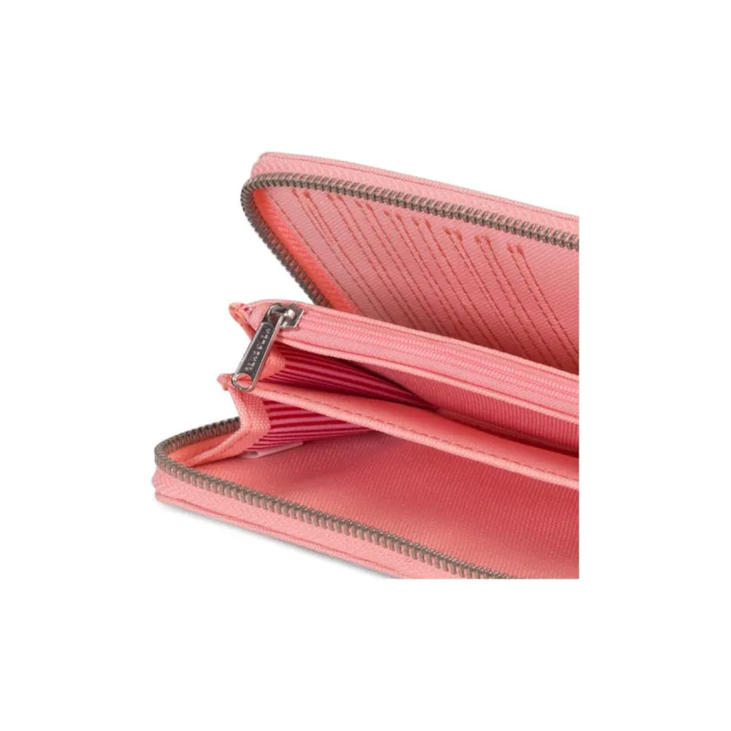 Herschel Polyester Money Clip Card Holder Handheld Wallet Regular Women's Peach Pink-3