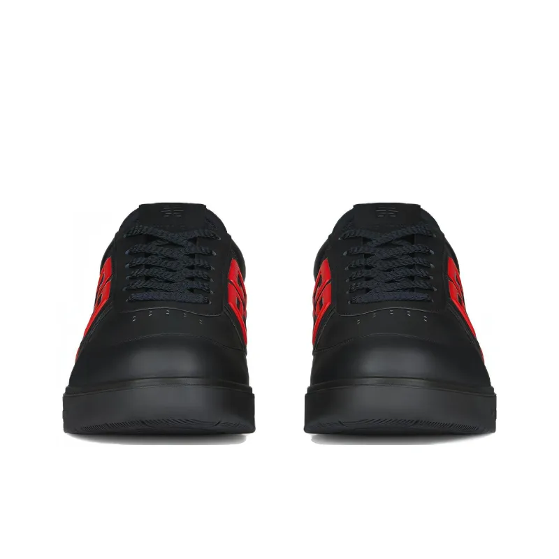 Givenchy G4 Low Top Stylish Skateboarding Shoes Men's Black Red-2