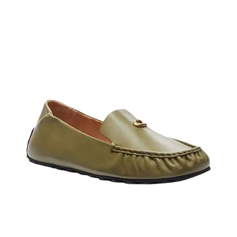 COACH Loafers Women's Green-2