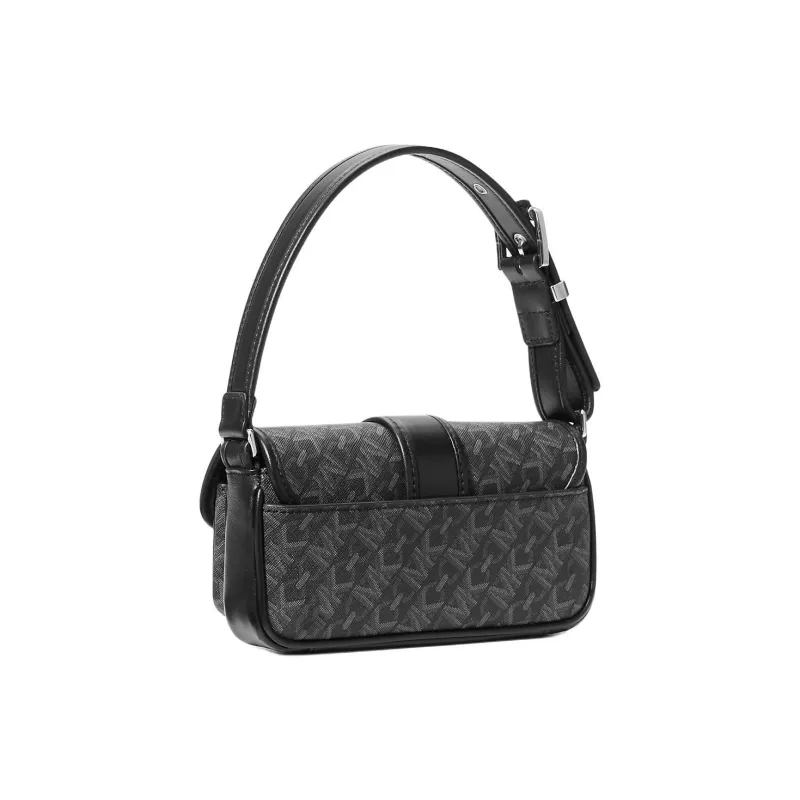 MICHAEL KORS Coated Canvas One Shoulder Handbag Extra Small Women's Black-1