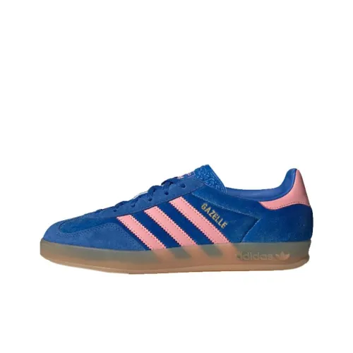 Adidas Women's Gazelle Indoor 'Blue Semi Pink Velvet'