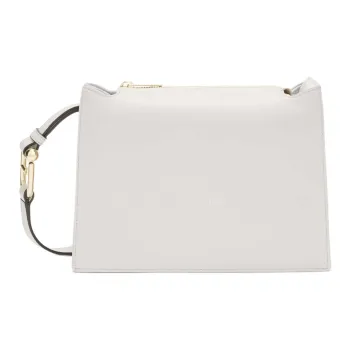 Furla Calfskin Shoulder Bag Crossbody Bag Small Size Women's White
