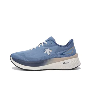 DESCENTE Slip Resistant Low Top Running Shoes Unisex Blue