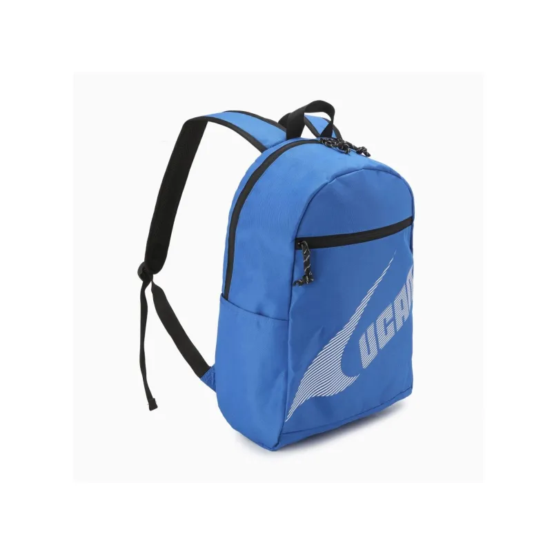 UCAN Polyester Pongee Backpack Regular Unisex Black/Flame Orange/Carolina Blue-9