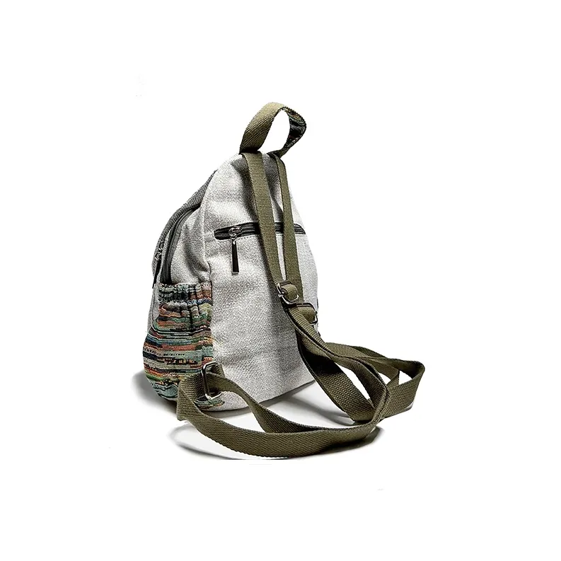 ESNSY Linen Backpack Regular Women's Image Color-2