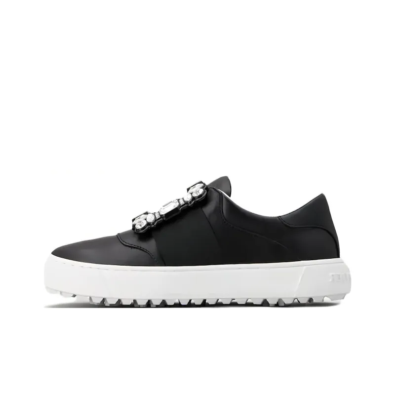 Roger Vivier Low Top Skateboard Shoes Women's Black-0
