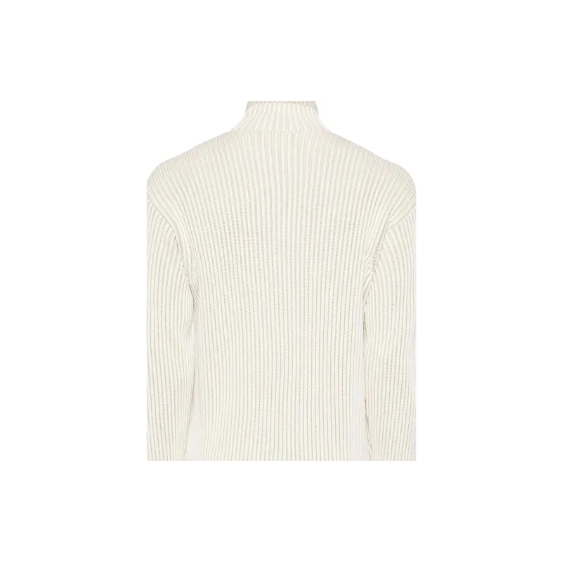 STONE ISLAND Logo Patch High Neck Knitted Jumper-1