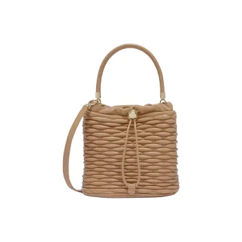 Furla Cow Leather Shoulder Bag Crossbody Bag Handbag Mini Women's Desert Yellow