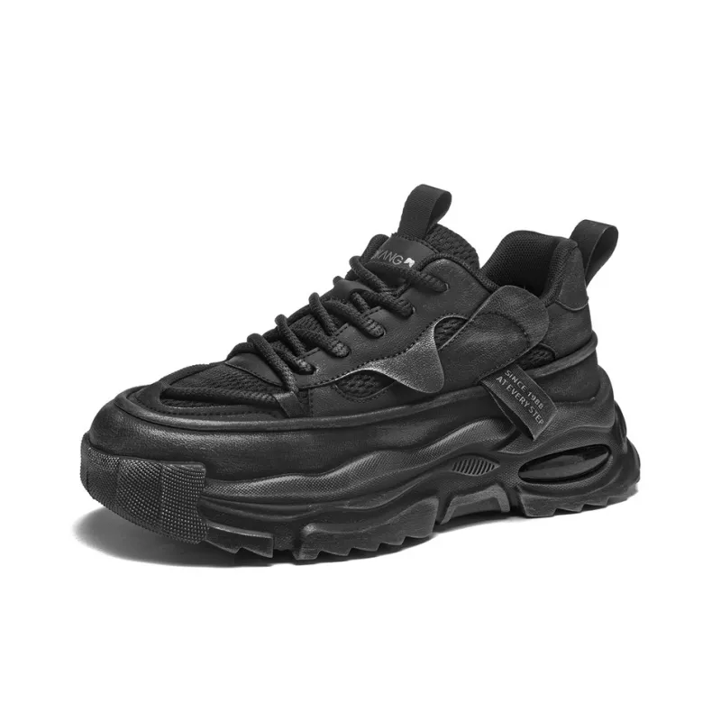AOKANG Trendy Play Series Chunky Sneakers Men Low Top Black, Gray-1