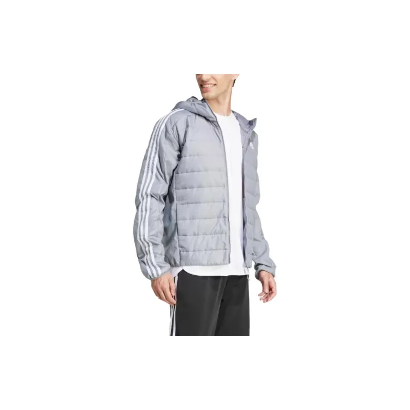 Adidas Free Shipping With AdiClub Essentials 3-Stripes Insulated Hooded Hybrid Jacket-2