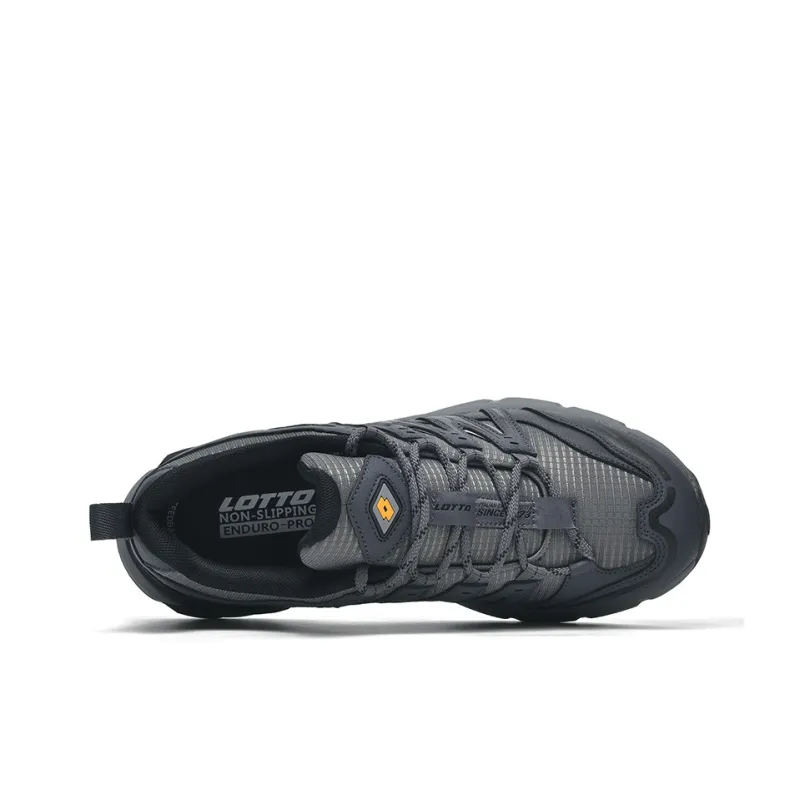 LOTTO Joy Journey Anti Slip Wear Resistant Low Top Outdoor Sports Hiking Trekking Shoes Men Dark Gray-3