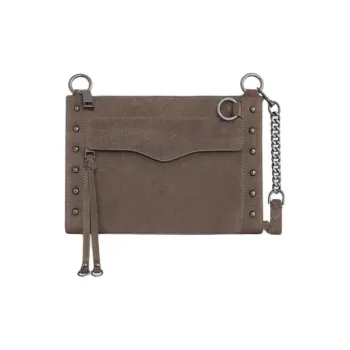 REBECCA MINKOFF Suede Shoulder Bag Crossbody Bag Women's Brown