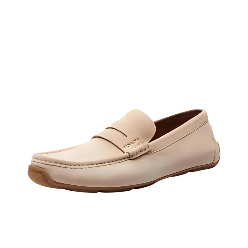 COACH Loafers Men Beige-2