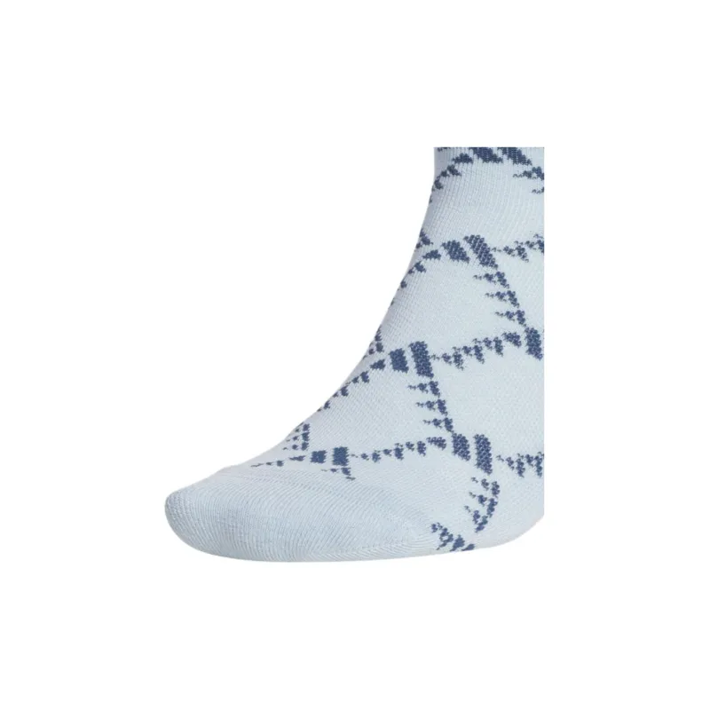 Adidas GOLF MONOGRAM SOCKS Mid-Calf Socks Men's 1 Pack Light Blue-1