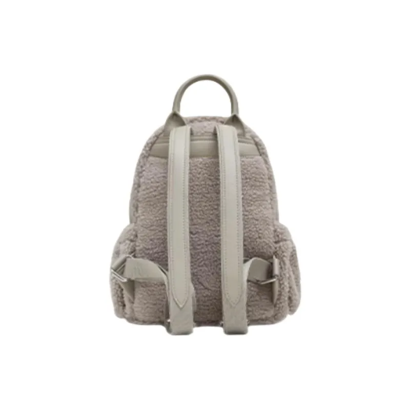 Teenmix Fabric Backpack Trumpets Women's Cream White/Raw Coconut Gray-5