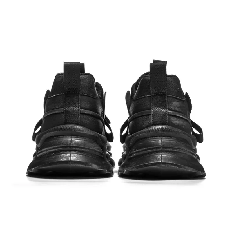 AOKANG Trendy Play Series Chunky Sneakers Men Low Top Black, Gray-4