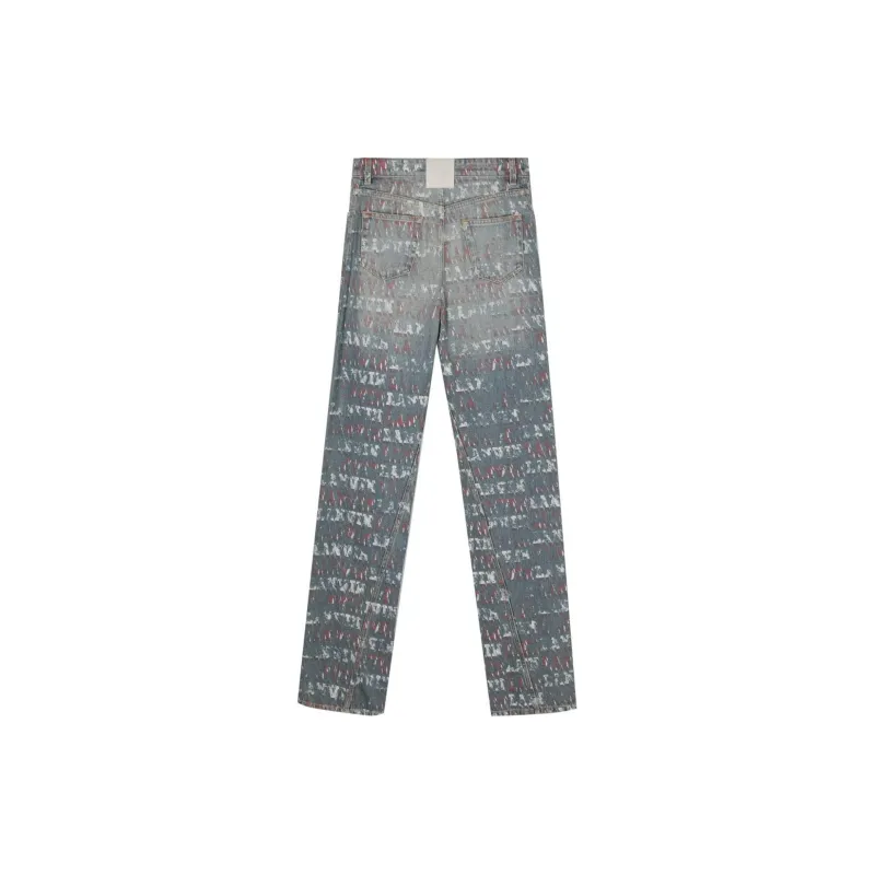 Lanvin X Future Mid Rise Distressed Jeans-1