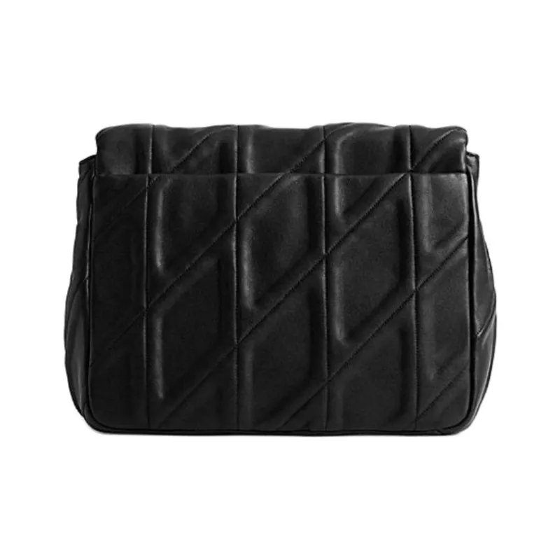 COACH Times Square Tabby Sheepskin Crossbody Bag, Shoulder Bag Medium Size Women's Black-2