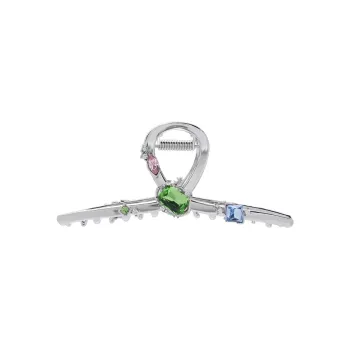 ROYALSASA Metal Faux Crystal Hair Claw Clip Women's